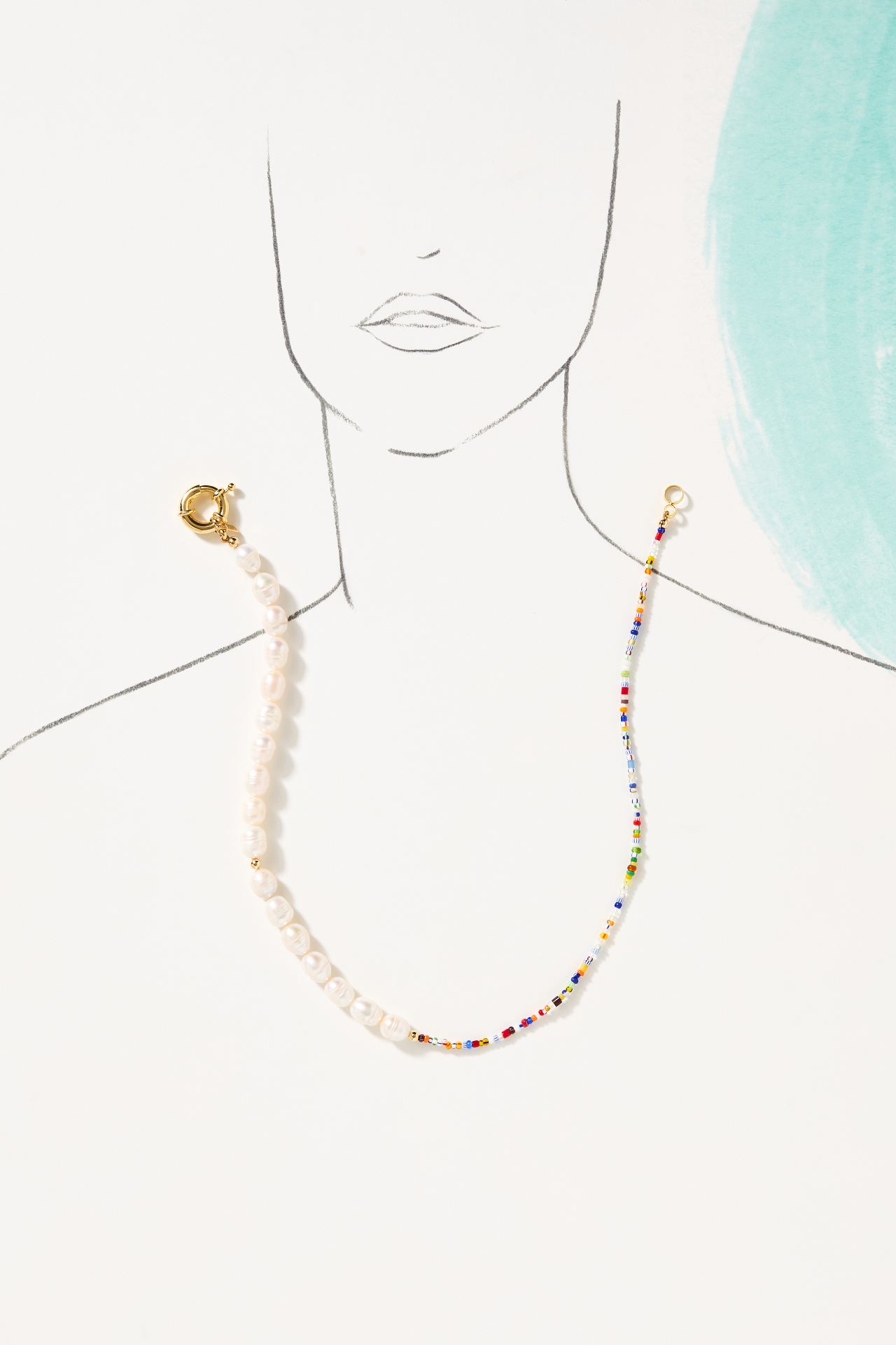 Éliou Peal Beaded Necklace