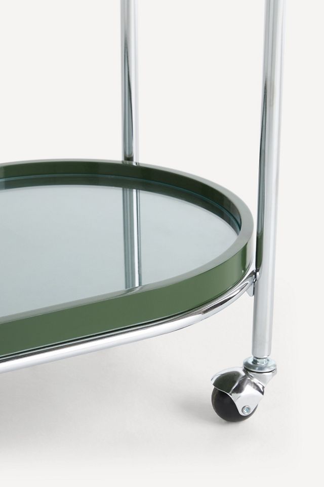 Lennon Lacquer Oval Bar Cart #3
