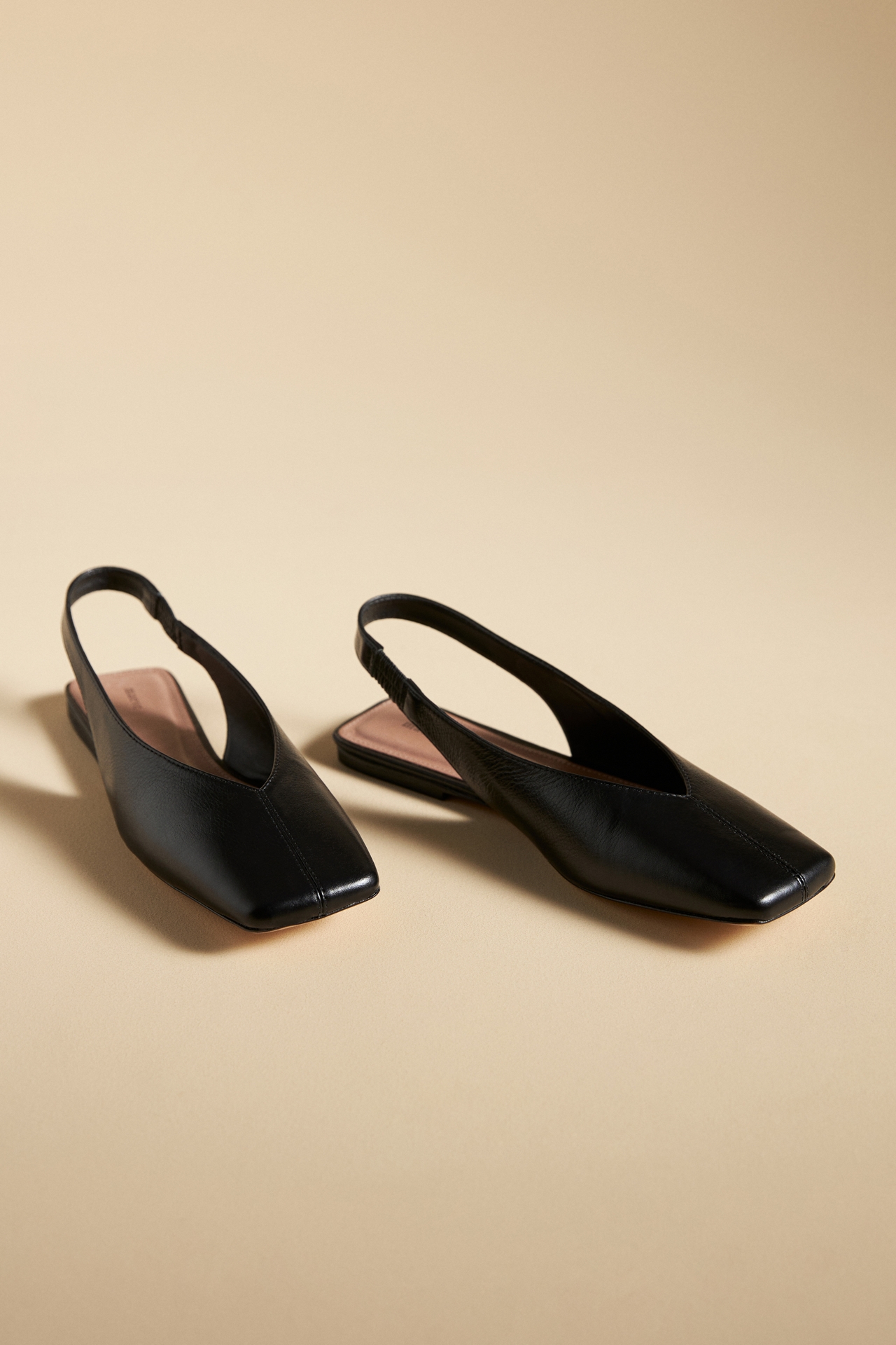 Maeve Square-Toe Slingback Flats