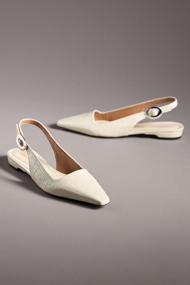 By Anthropologie Snip-Toe Slingback Flats #3