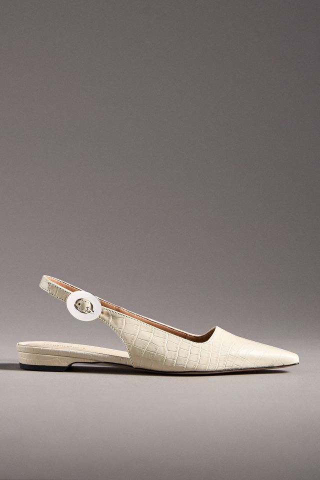 By Anthropologie Snip-Toe Slingback Flats #1