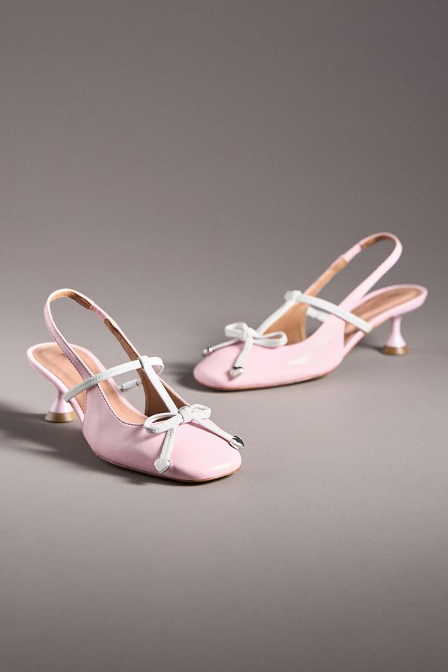 Maeve Bow Slingback Heels #4