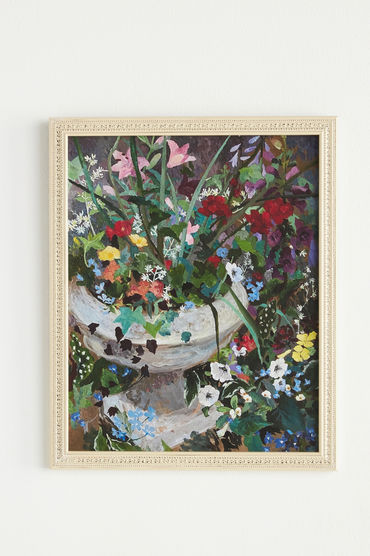 Planter, Geraniums Wall Art