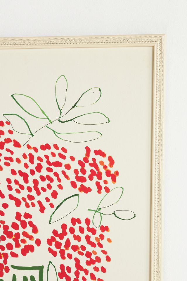 Orange Berries in a Vase Wall Art #2