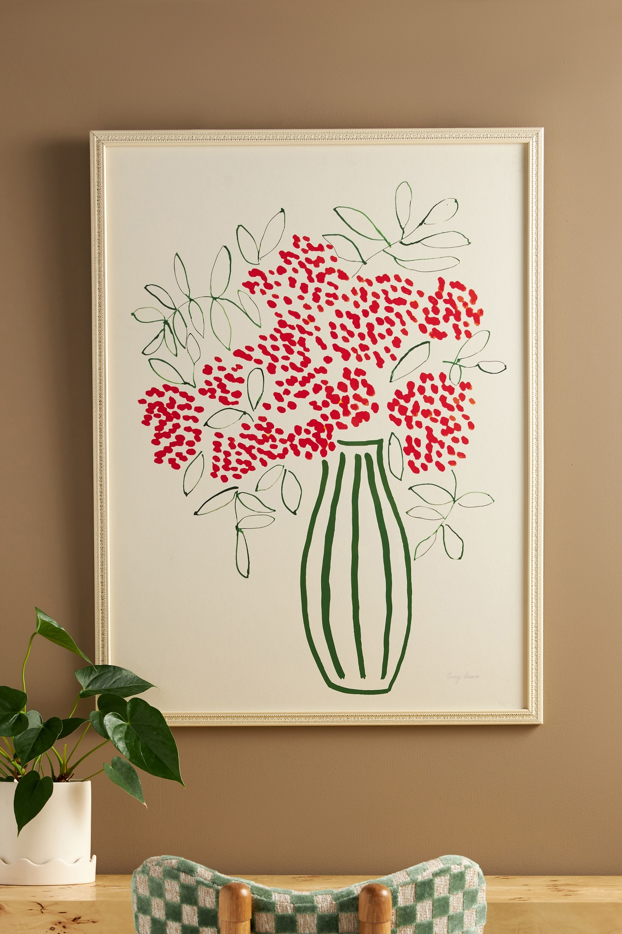 Orange Berries in a Vase Wall Art