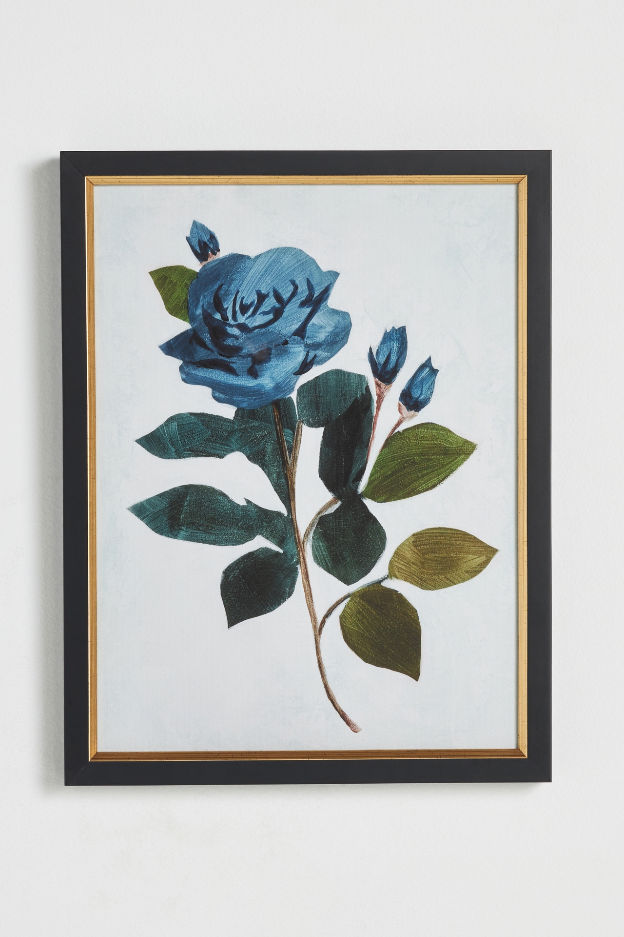 Shabby Blue Rose I Wall Art