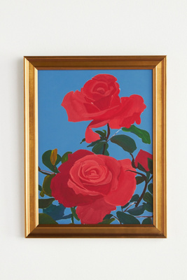 Ruby Red & Blue Sky Wall Art | AnthroLiving