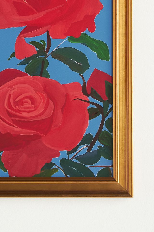 Ruby Red & Blue Sky Wall Art #1