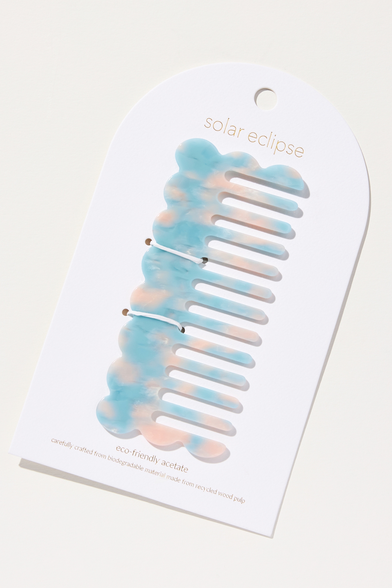 Solar Eclipse Wavy Acetate Hair Comb