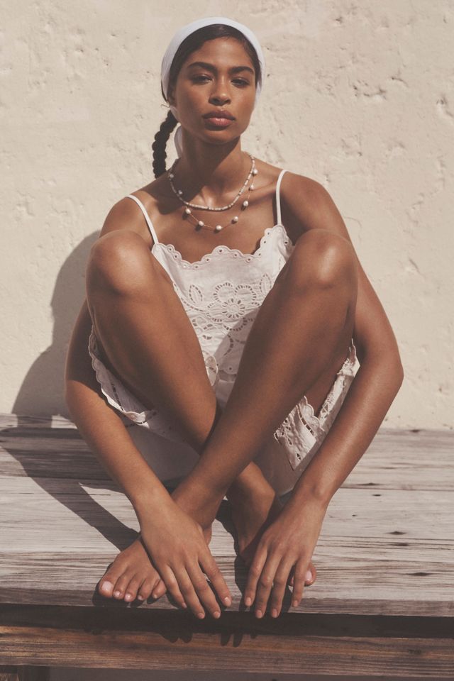 Spaced Pearl Delicate Necklace #3