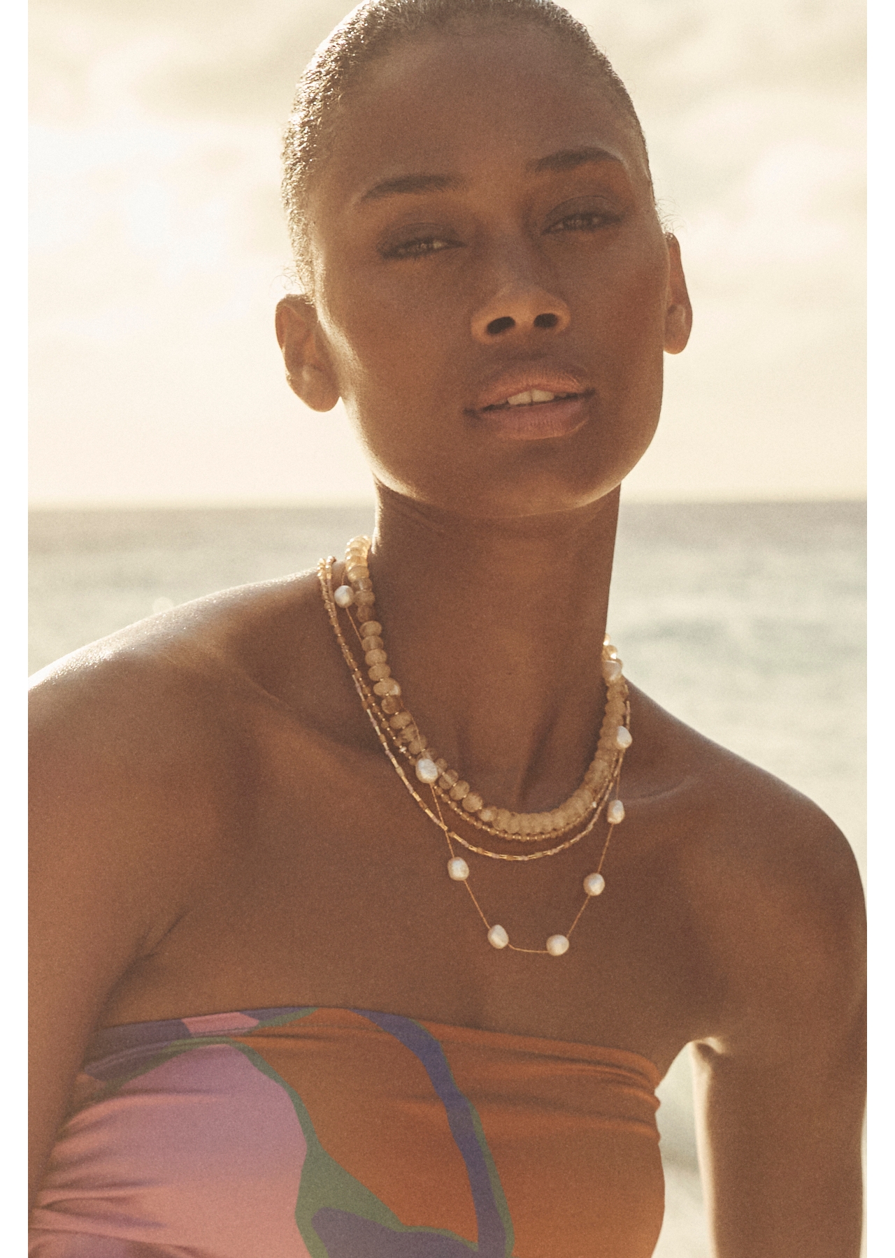 Spaced Pearl Delicate Necklace