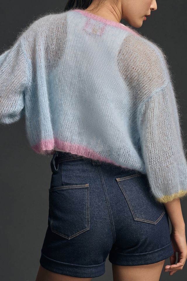 Rose Carmine Mini Cardigan Sweater #1