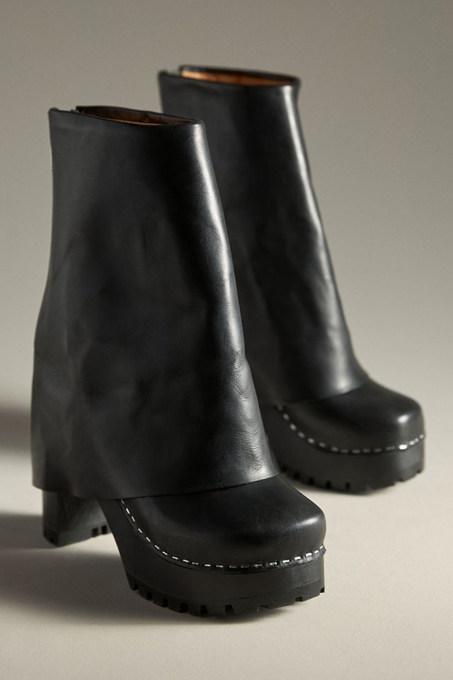 Swedish Hasbeens Bootcut Foldover Boots #1