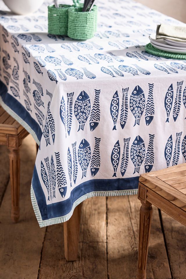 Fish Cotton Tablecloth #1