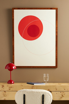 Artfully Walls Orange Circular Composition Wall Art