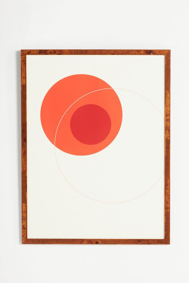 Orange Circular Composition Wall Art #1