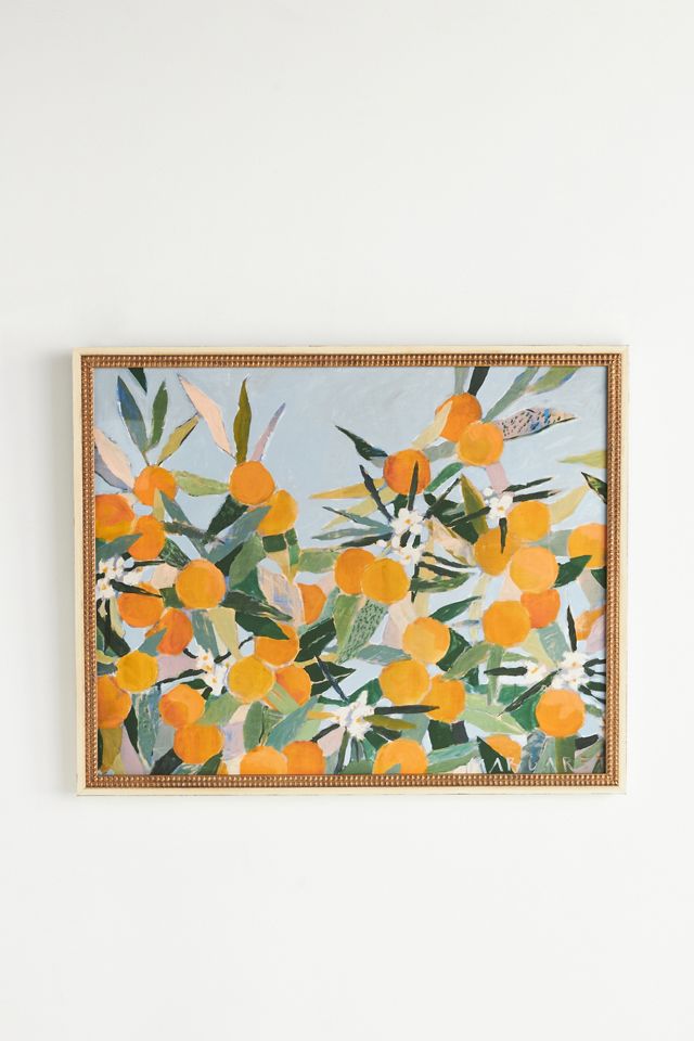 Dusty Blue Fruit Wall Art #1