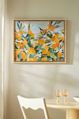 Dusty Blue Fruit Wall Art