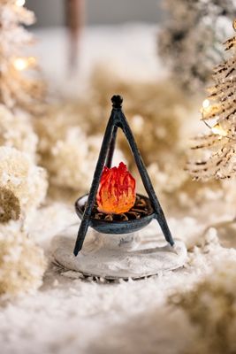 Illuminated Fire Pit Figurine