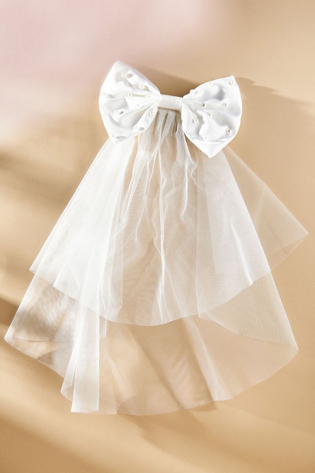 BHLDN Big Bow Mini Shoulder Veil #2