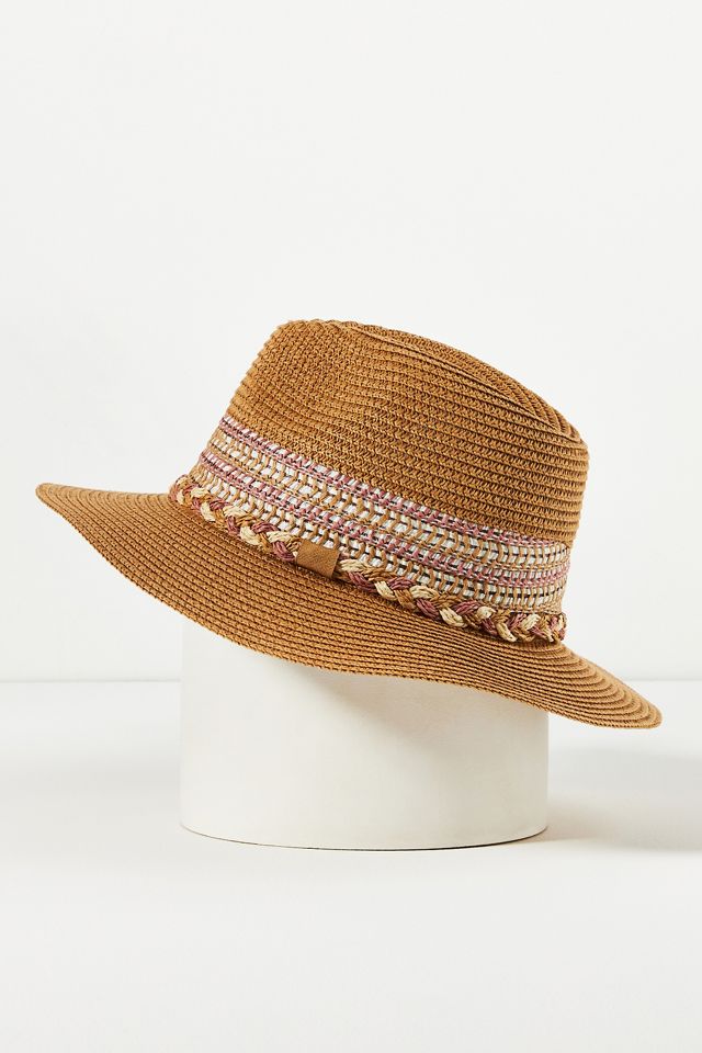 By Anthropologie Panama Ribbon Fedora #2