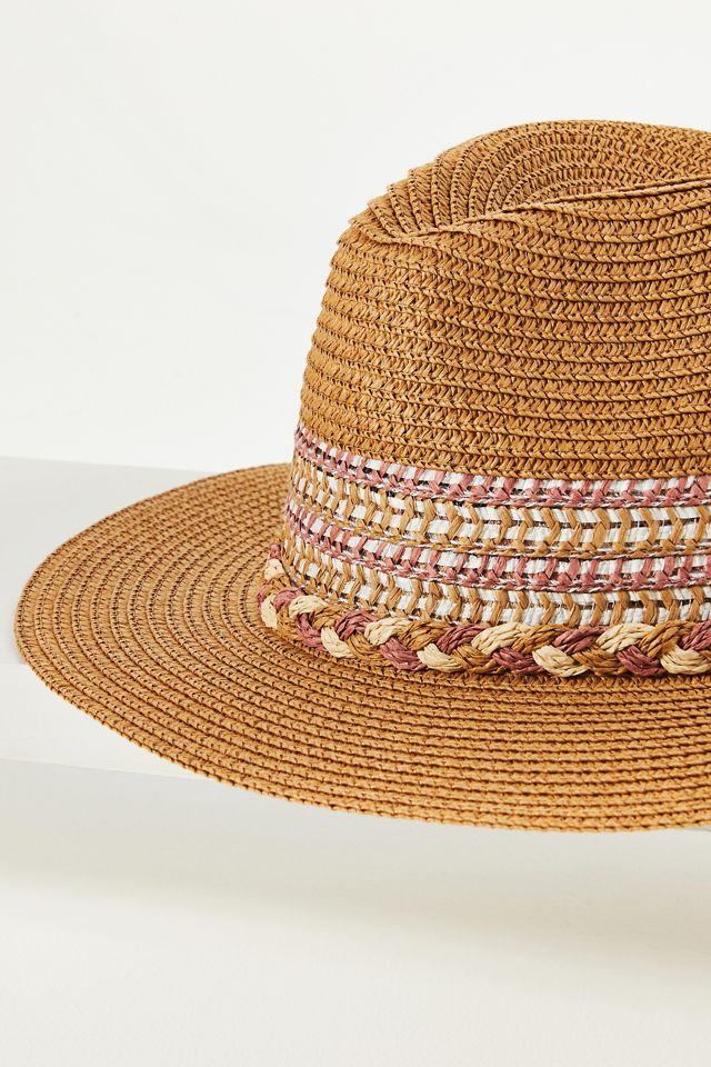 By Anthropologie Panama Ribbon Fedora #3