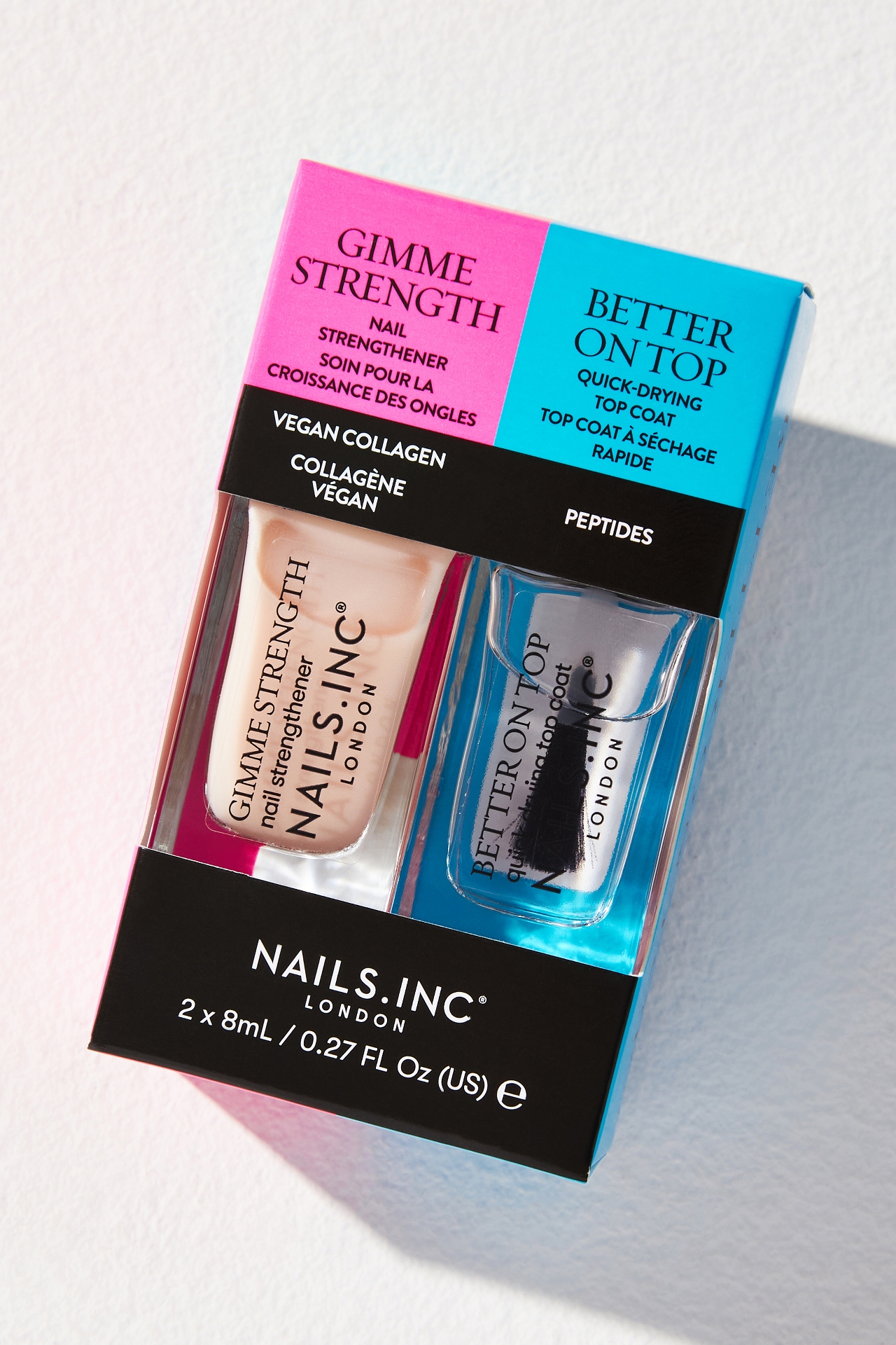 Nails.INC Gimme Strength X Better On Top Nail Treatment Duo