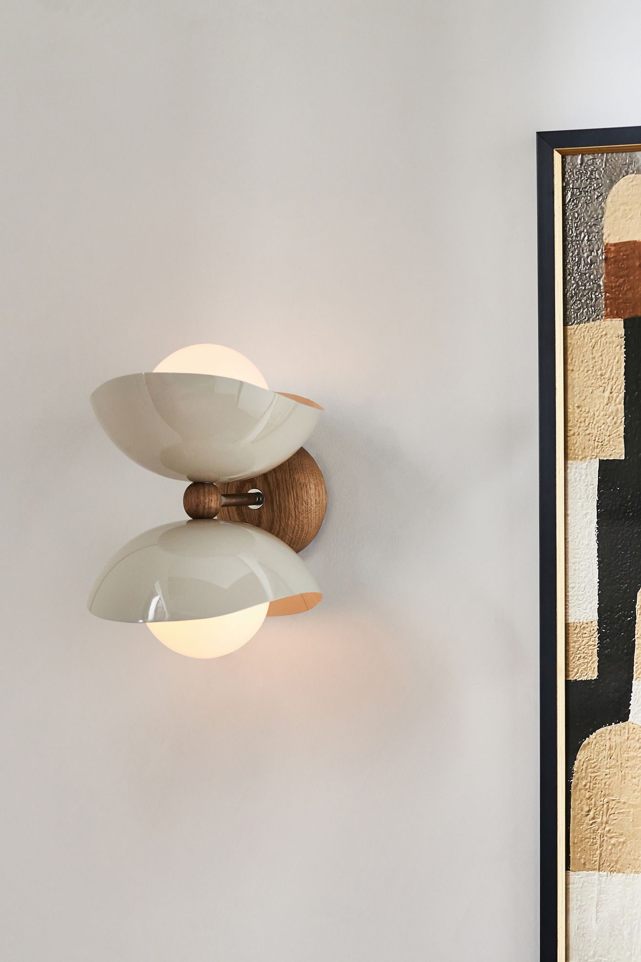 Emile Chrome Double Sconce Wall Light - Neutral, One Size