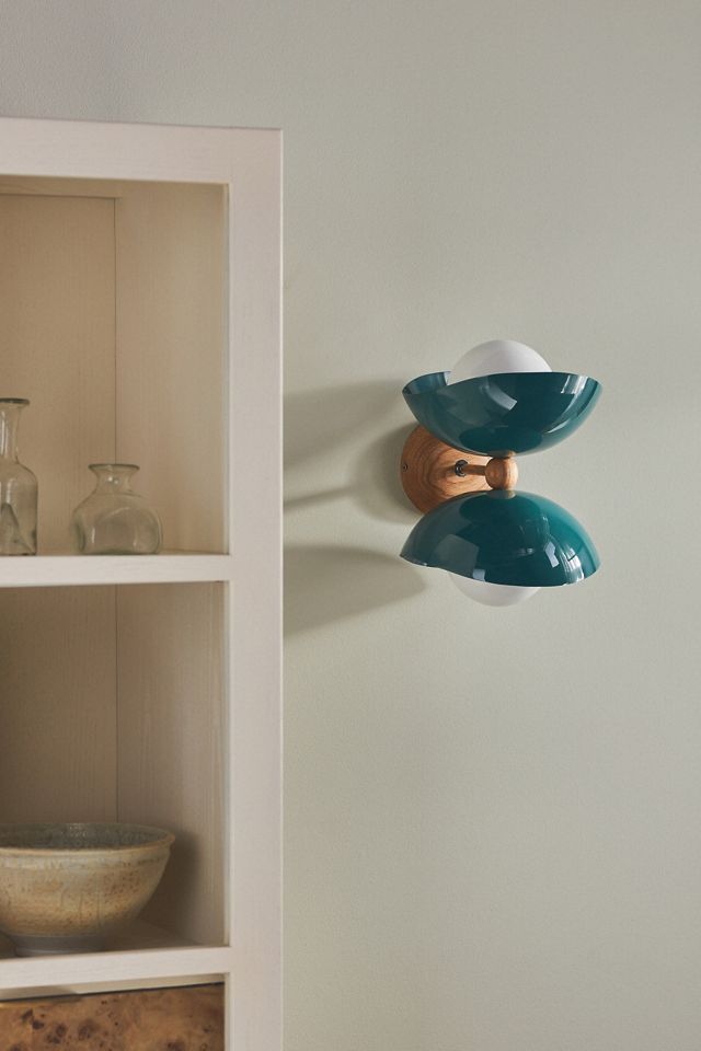 Emile Chrome Double Sconce Wall Light #1