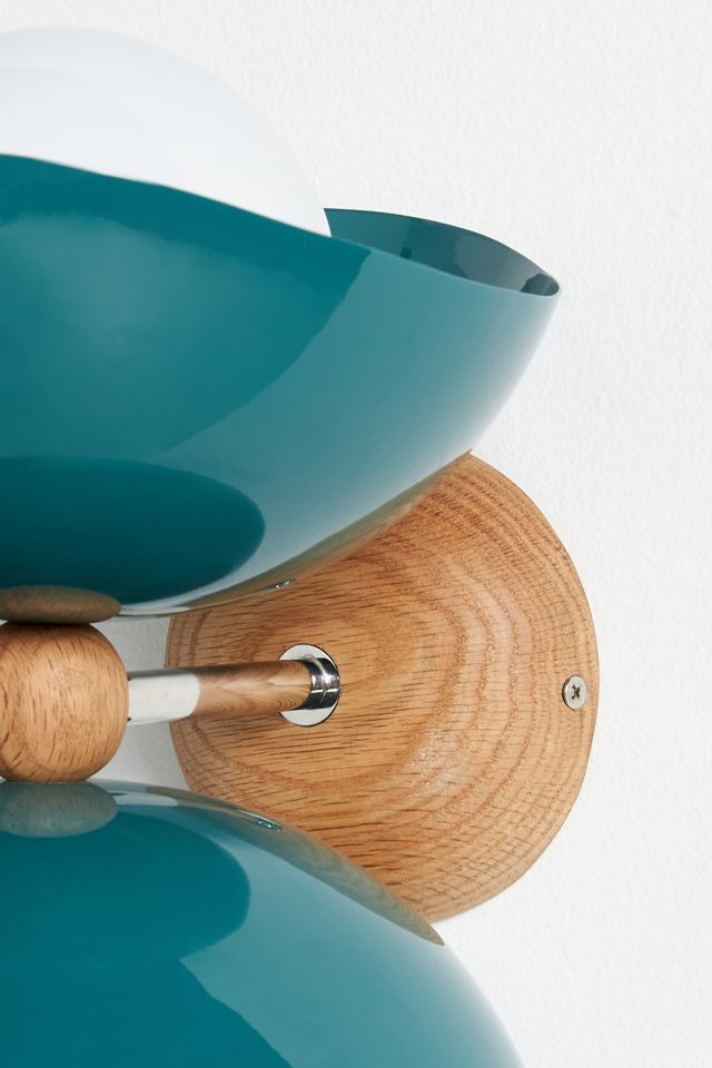 Emile Chrome Double Sconce Wall Light #3