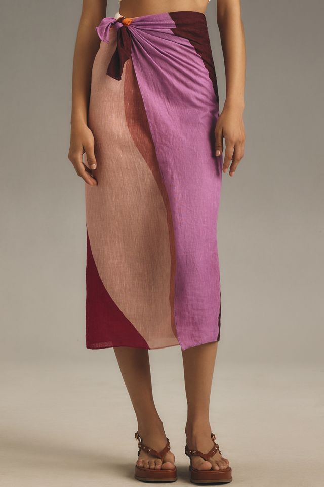 Faherty Sun & Wave Linen Sarong #2