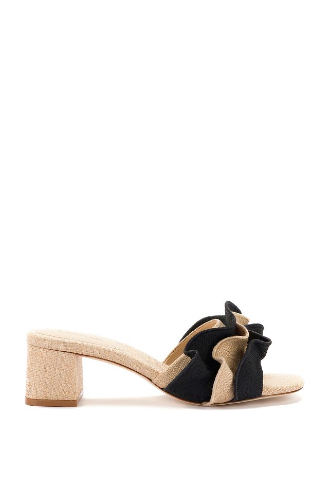 Larroudé Brigitte Ruffle Mule | Anthropologie