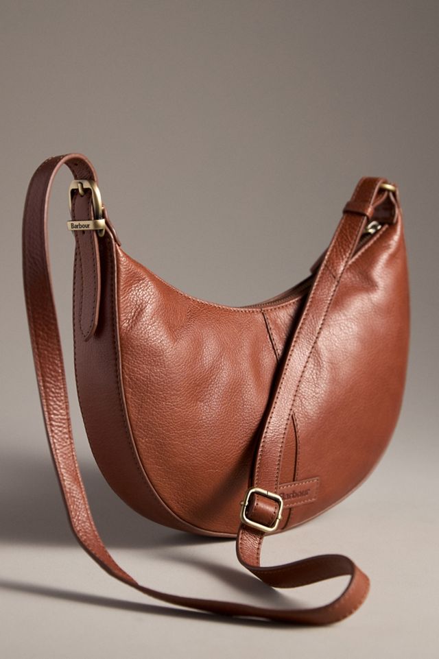 Barbour Laire Leather Half-Moon Sling Bag #1