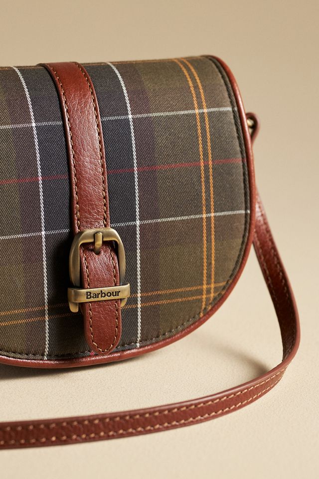 Barbour Katrine Tartan Leather Saddle Bag | Anthropologie