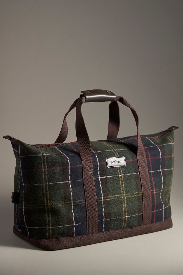 Barbour tartan shops holdall