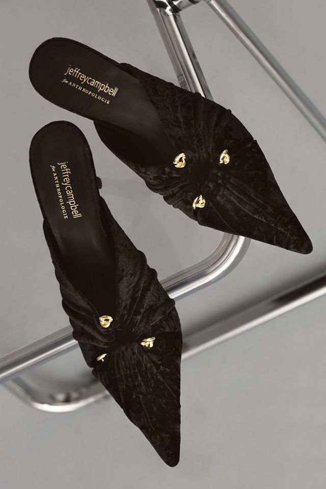 Jeffrey Campbell Velvet Mule Heels #1