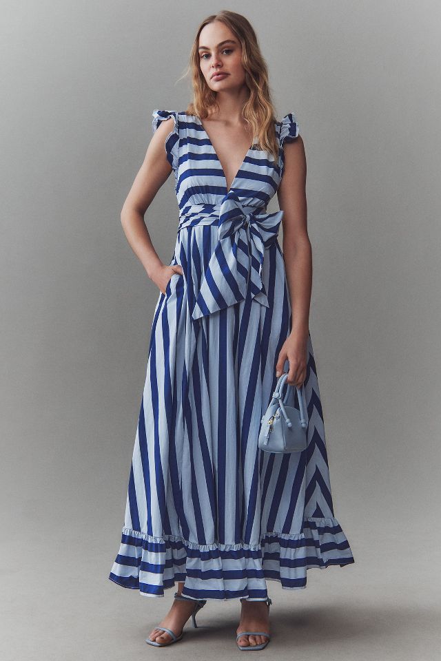 2024 By Anthropologie Stripe Maxi Dress, size L