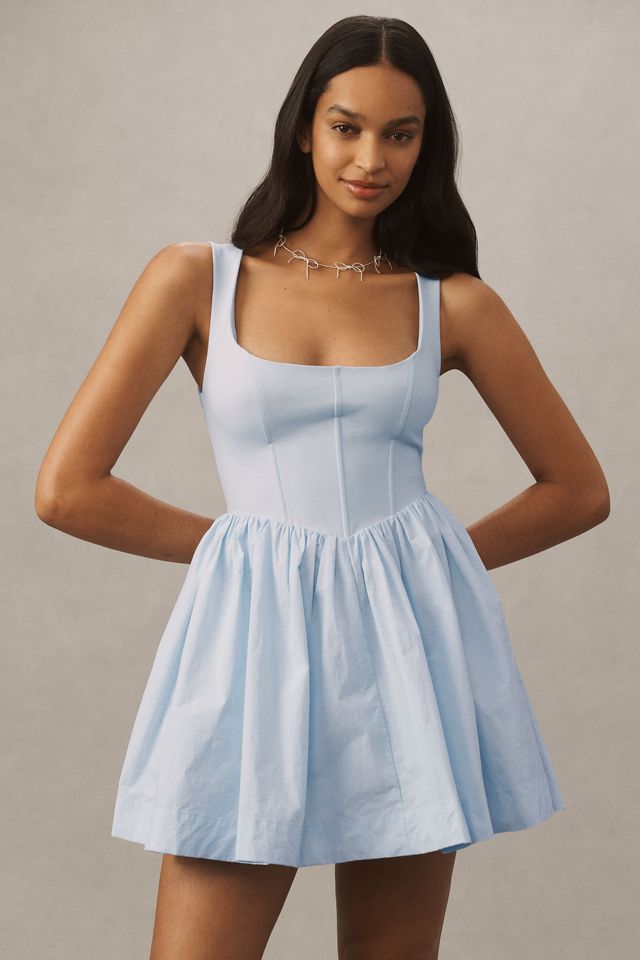 BHLDN Jemma Scoop-Neck Fit & Flare Mini Dress
 #3