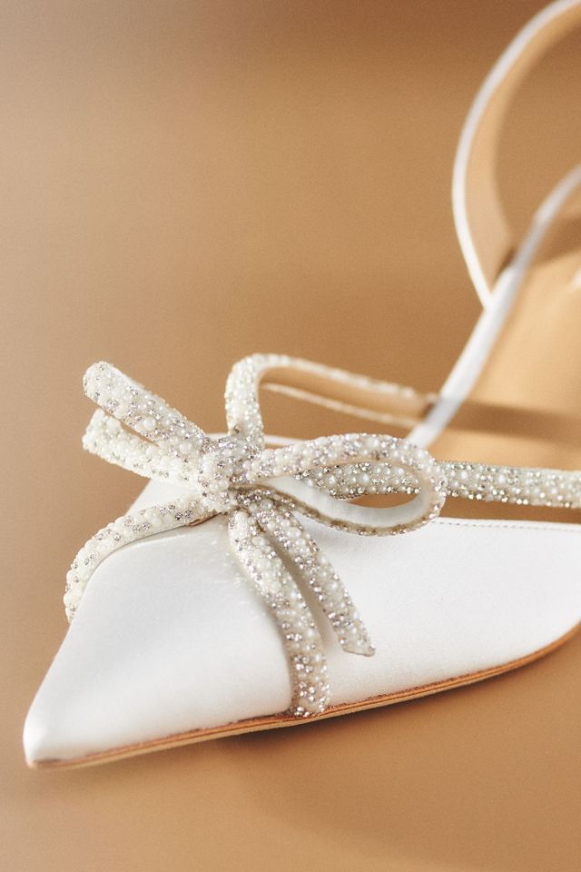 Badgley Mischka Angelina Slingback Kitten Heels #2