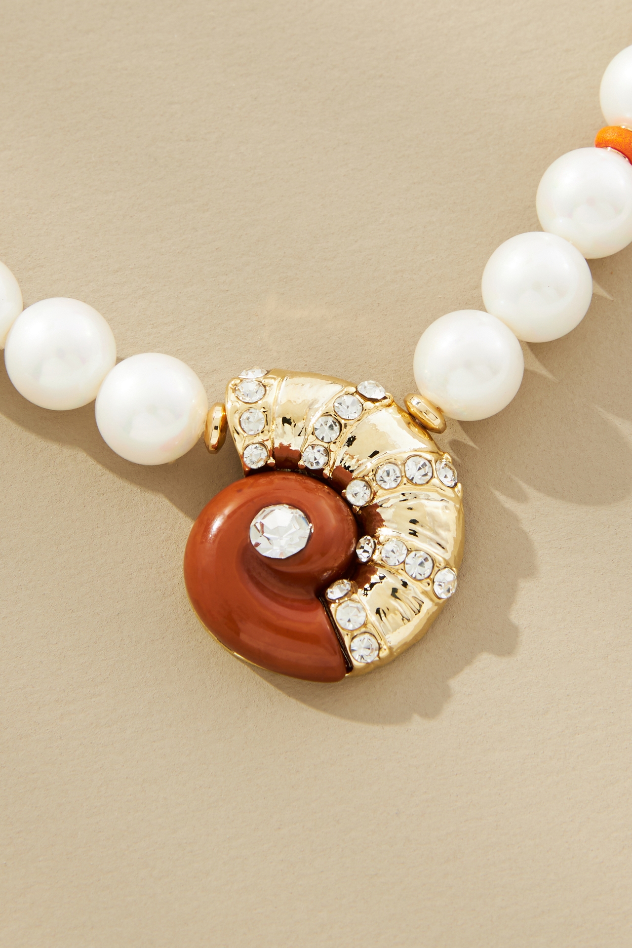 Pearl Conch Shell Necklace