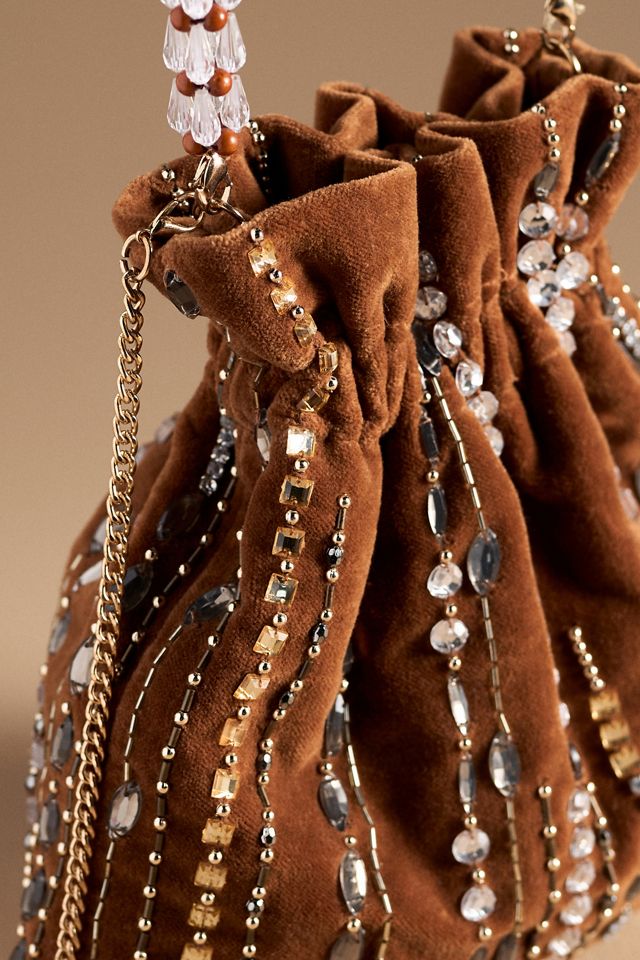 Embellished Velvet Pouch #3
