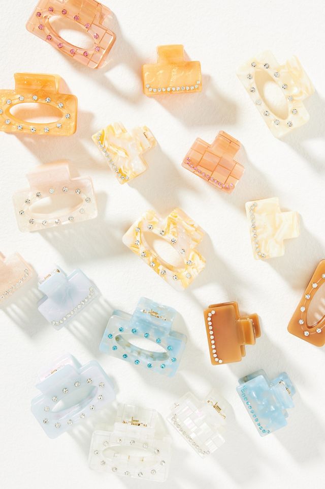 Mini Hair Claw Clips, Set of 6 #1