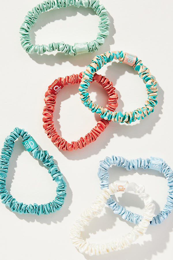Slip Pure Silk Skinny Scrunchie Set In Multicolor