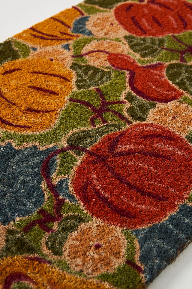 Pumpkin Patch Printed Coir Doormat #1