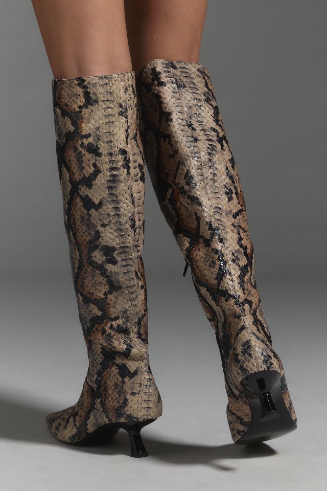 Anthropologie snakeskin boots hotsell