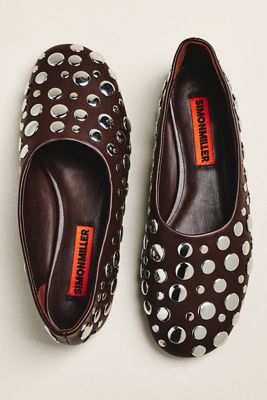SIMONMILLER Riad Studded Ballet Flats