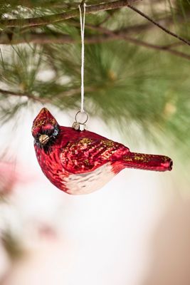 Cardinal Glass Ornament