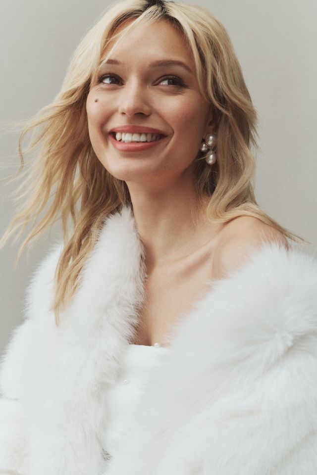 Theia Faux Fur Jacket #2