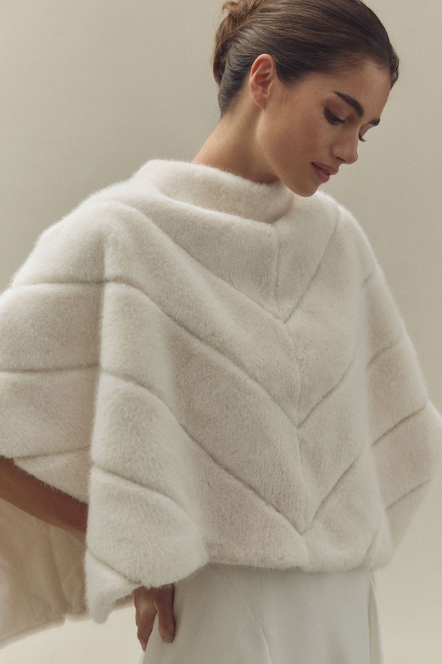 Theia Faux Fur Cape #2