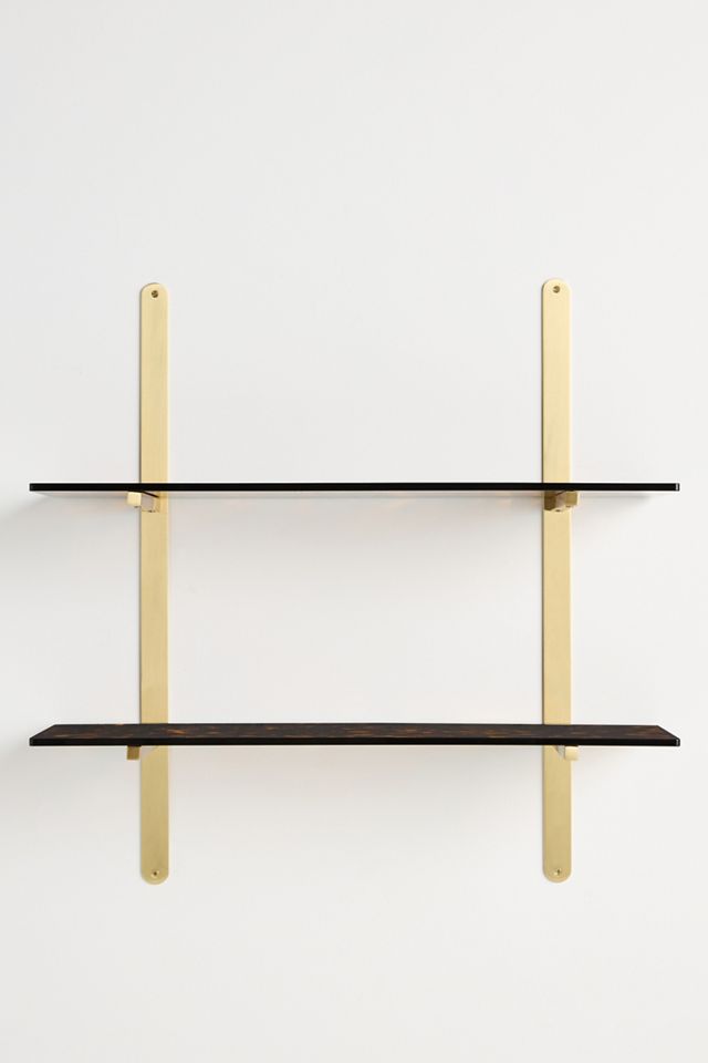 Lenny Tortoise Shell Acrylic Two-Tier Shelf #2